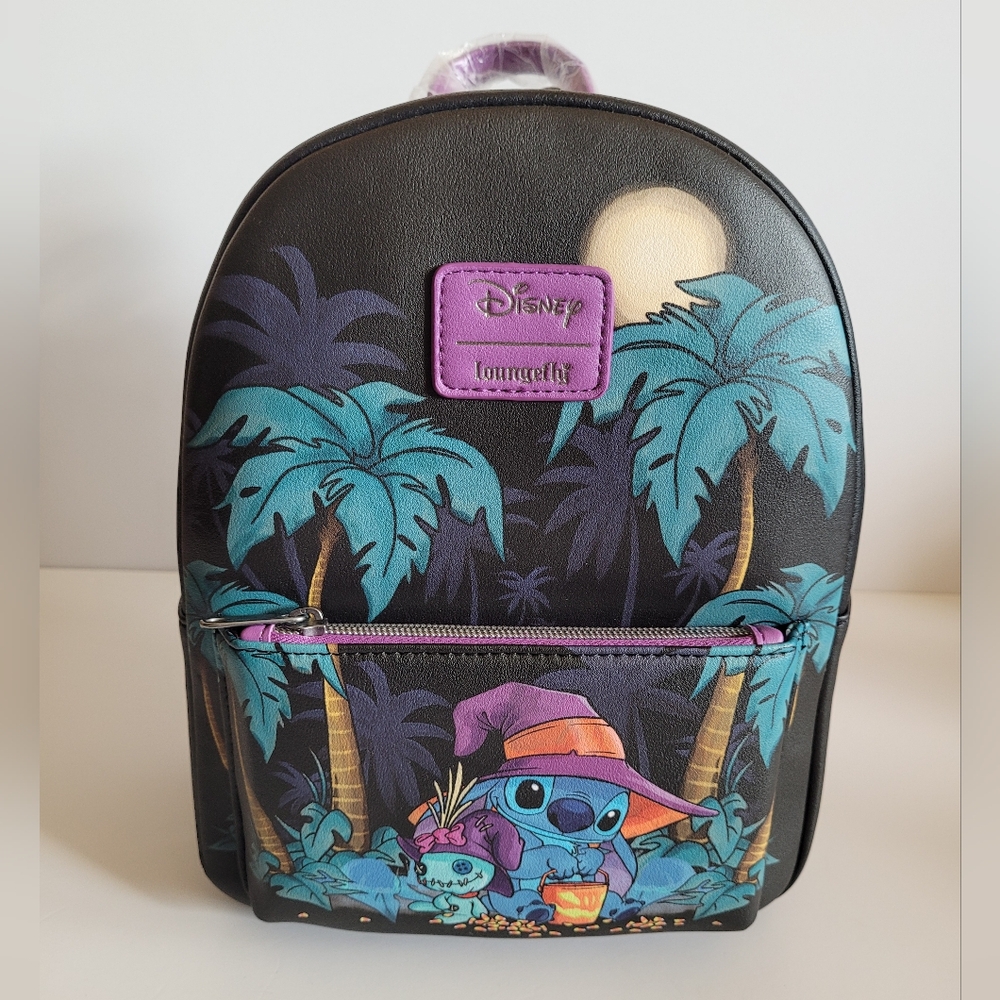 Adorable Loungefly Disney Halloween Lilo and Stitch Backpack and Wallet Set NWT - Picture 2 of 7